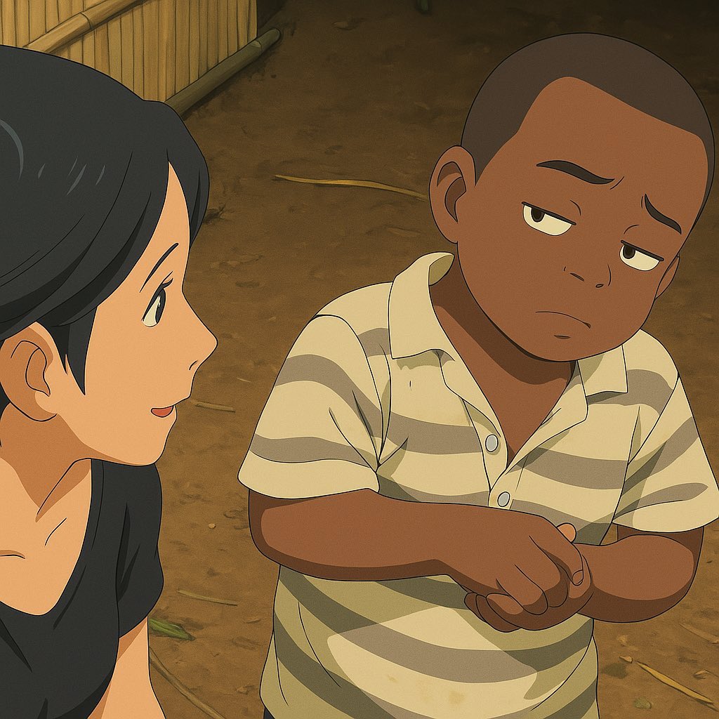 Third World Skeptical Kid (Ghibli meme version)